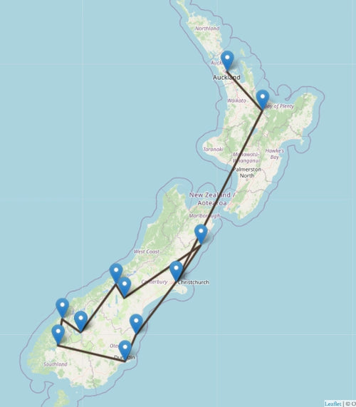 11-Day Panoramic Tour of New Zealand's North and South Islands
